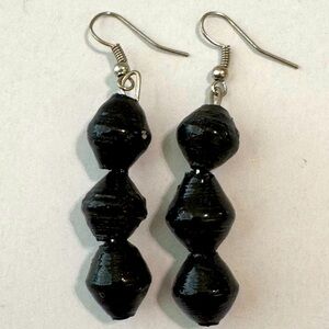 NWOT Ugandan Handmade Paper Bead Earrings